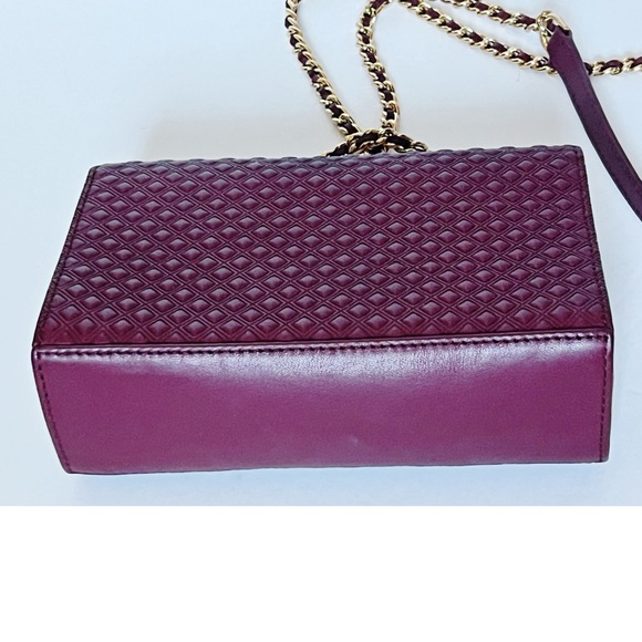 Tory Burch Marion Quilted Shrunken Shoulder Bag, Red Agate - Picture 4 of 8